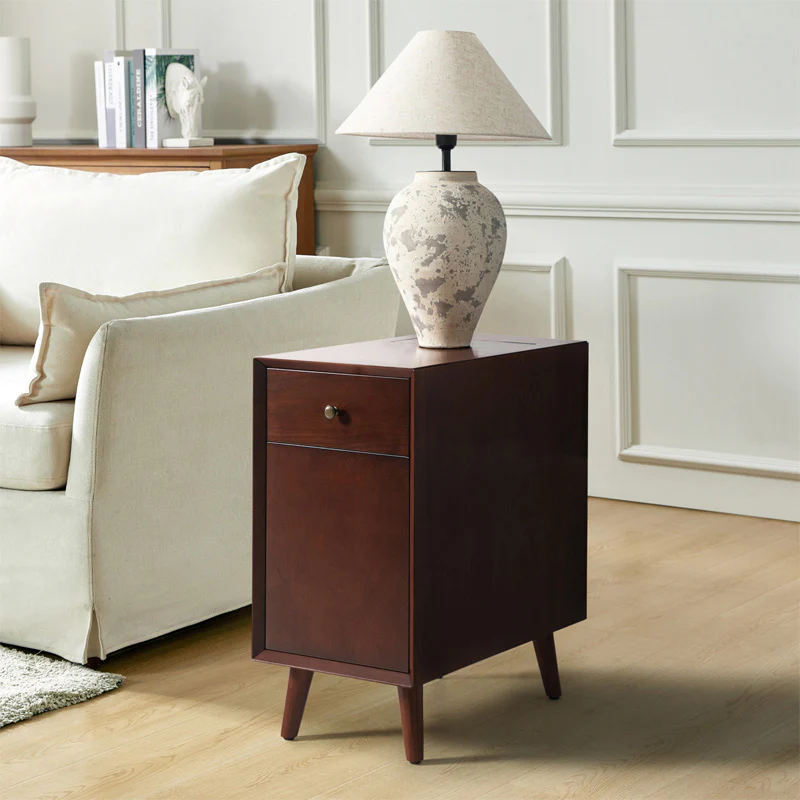 Vira End Table with Storage and Built-in Outlets(Optional Types) - Image 9