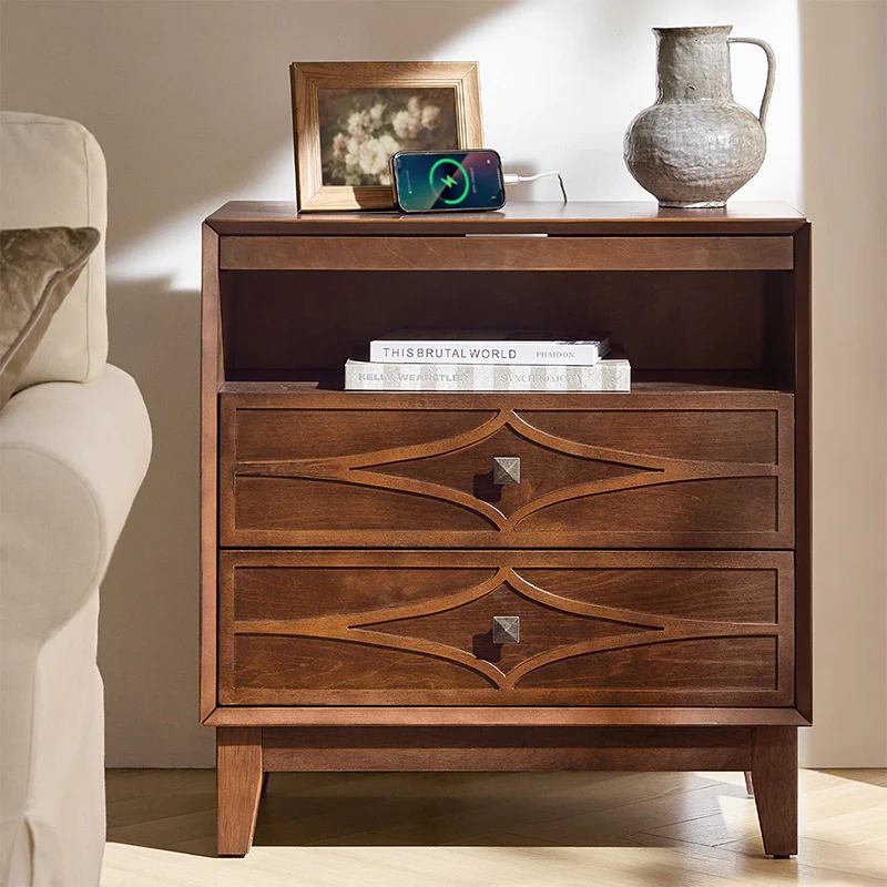Josefa 3-Drawer End Table with Type-C and USB