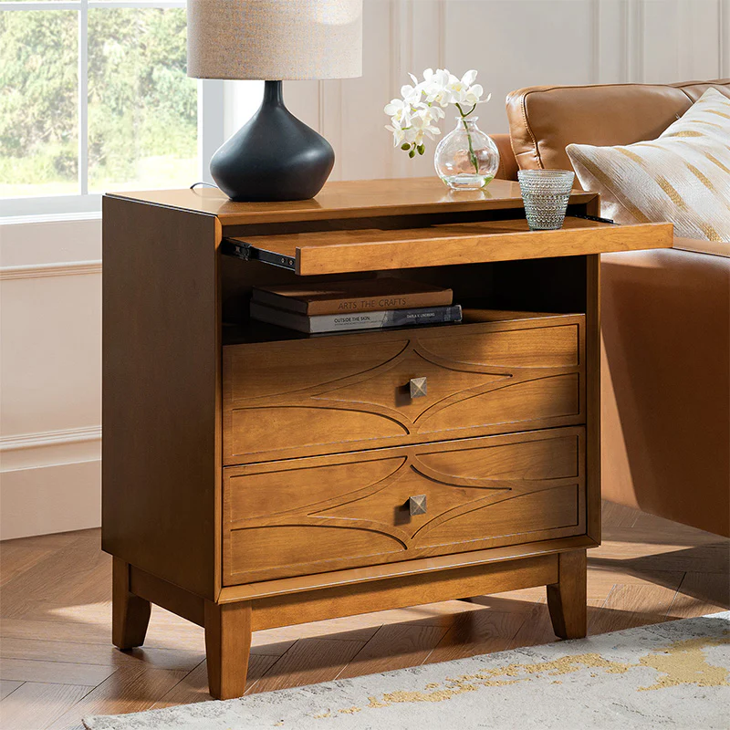 Josefa 3-Drawer End Table with Type-C and USB - Image 17
