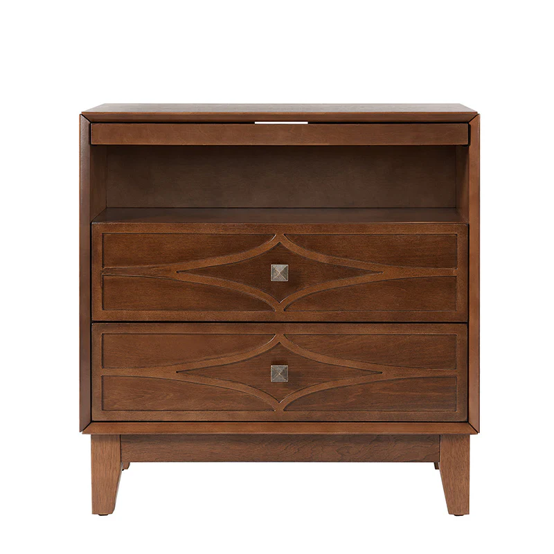 Josefa 3-Drawer End Table with Type-C and USB - Image 2