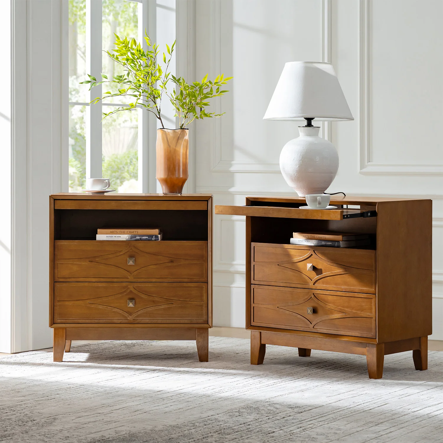 Josefa 3-Drawer End Table with Type-C and USB - Image 24