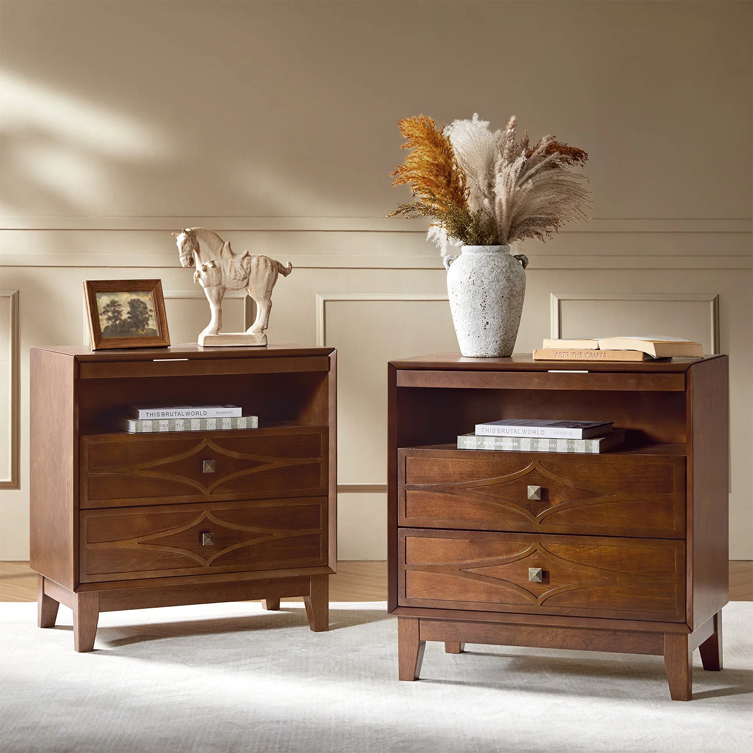 Josefa 3-Drawer End Table with Type-C and USB - Image 8