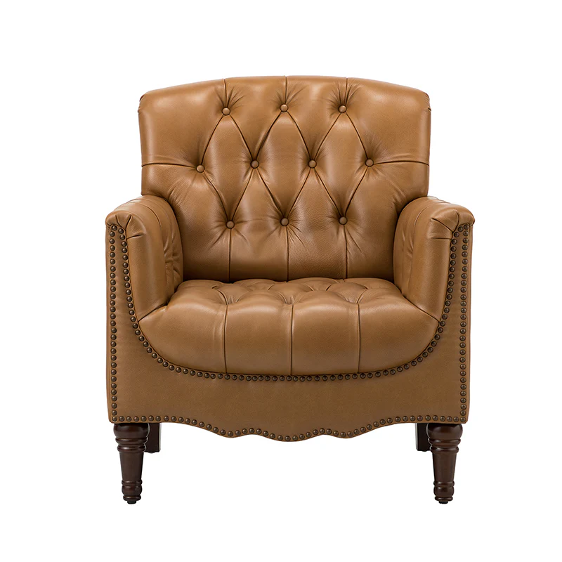 Enrique Genuine Leather Armchair - Image 12