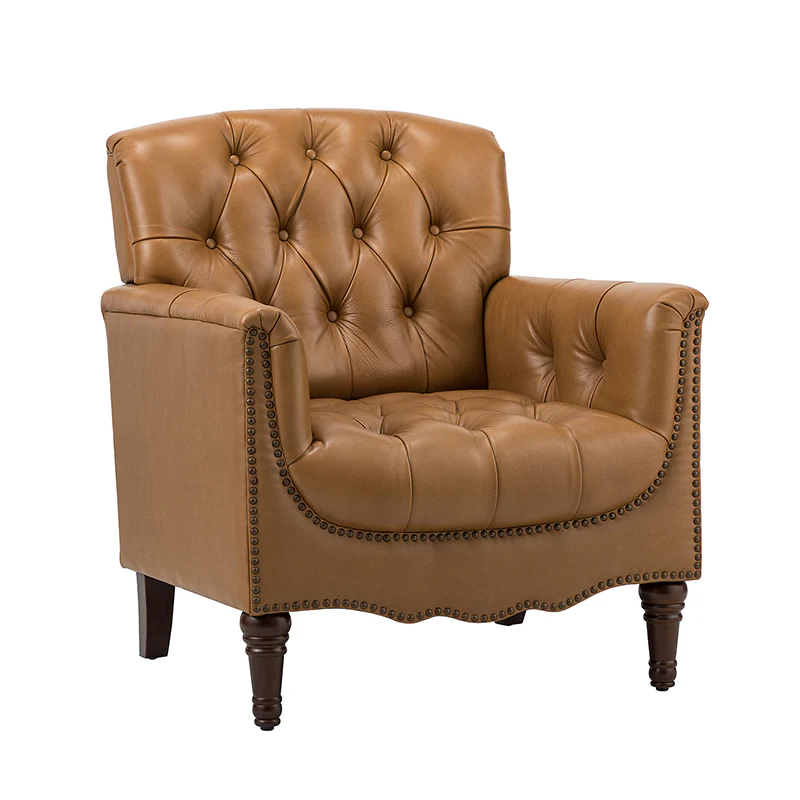 Enrique Genuine Leather Armchair - Image 13