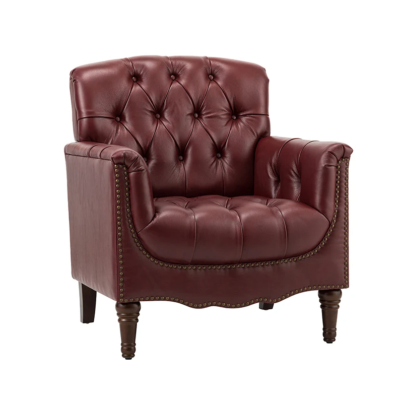 Enrique Genuine Leather Armchair - Image 21