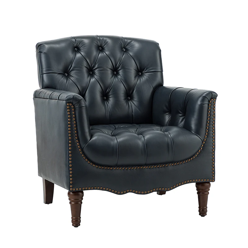 Enrique Genuine Leather Armchair - Image 29