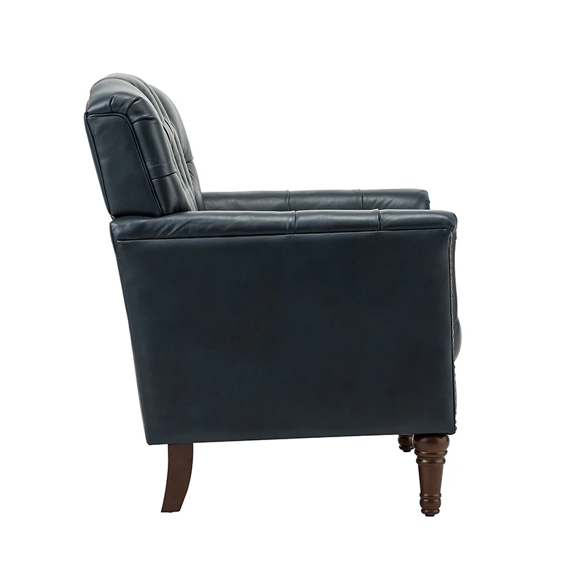 Enrique Genuine Leather Armchair - Image 30