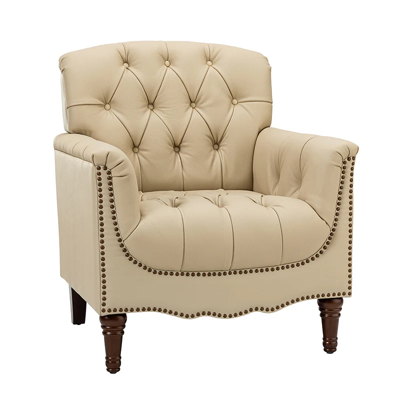 Enrique Genuine Leather Armchair - Image 37