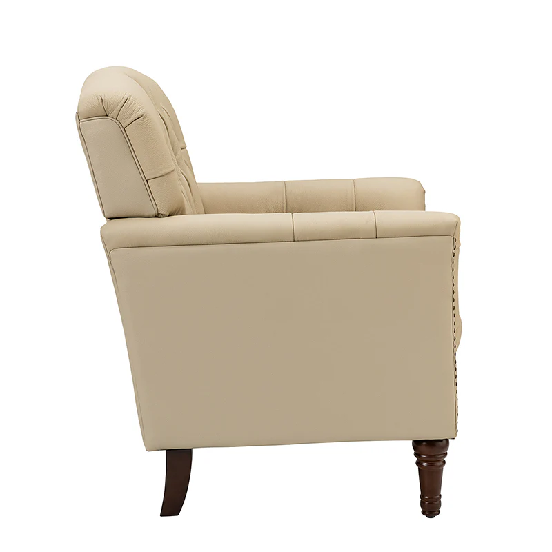 Enrique Genuine Leather Armchair - Image 38