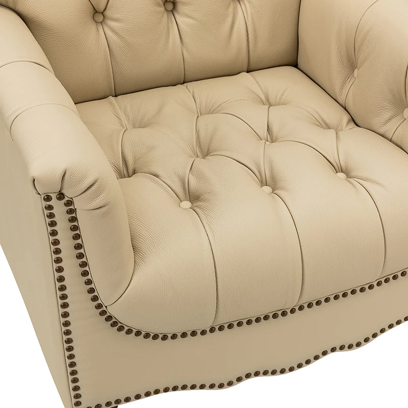 Enrique Genuine Leather Armchair - Image 40