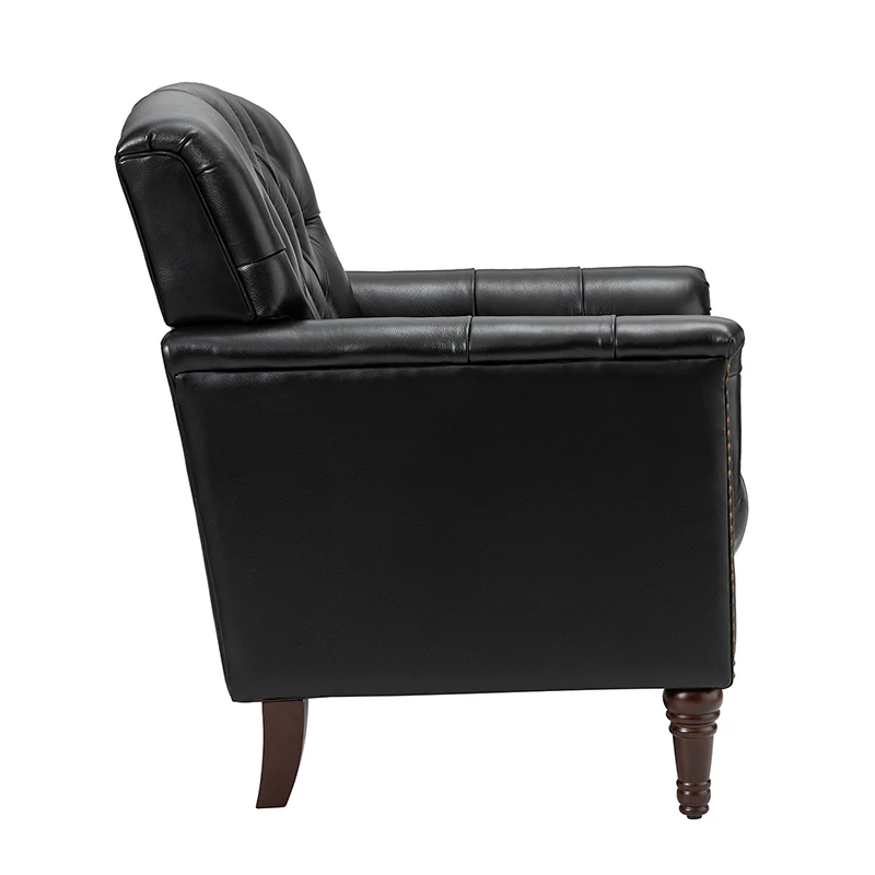 Enrique Genuine Leather Armchair - Image 46