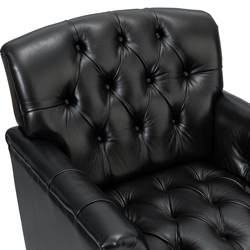 Enrique Genuine Leather Armchair - Image 47