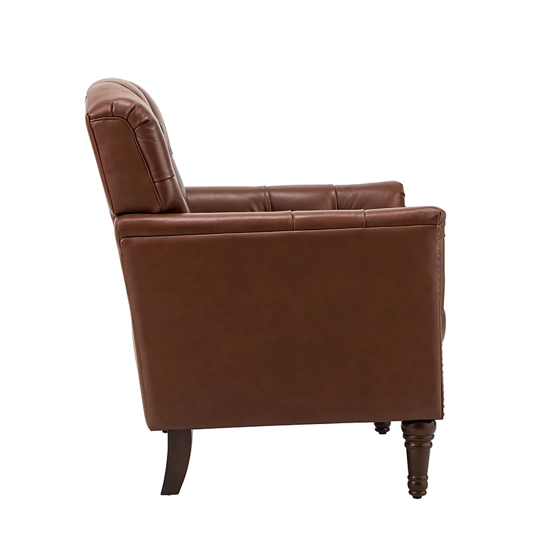 Enrique Genuine Leather Armchair - Image 6