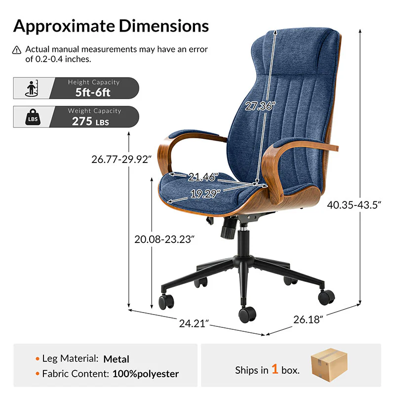 Amparo Executive Ergonomic Office Chair - Image 43
