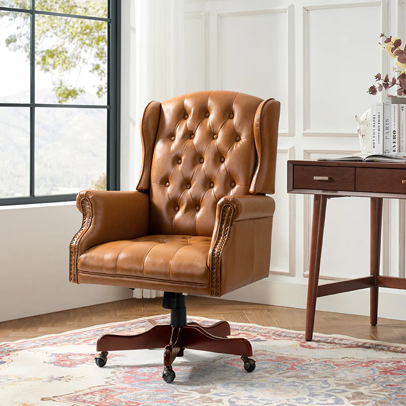 Esteban Vegan Leather Executive Office Chair - Image 25