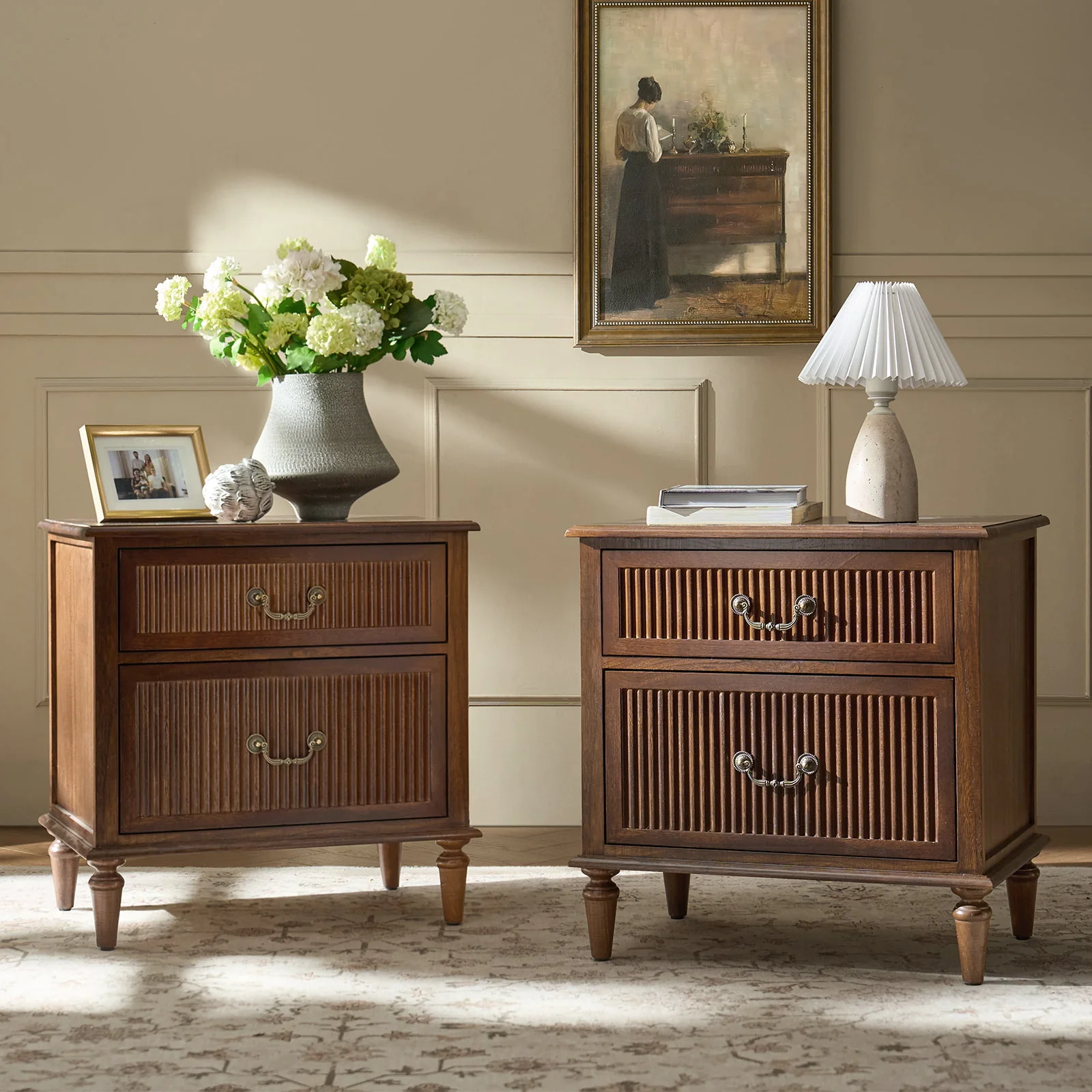 Farmhouse Solid Wood End Table (Optional Types) - Image 30