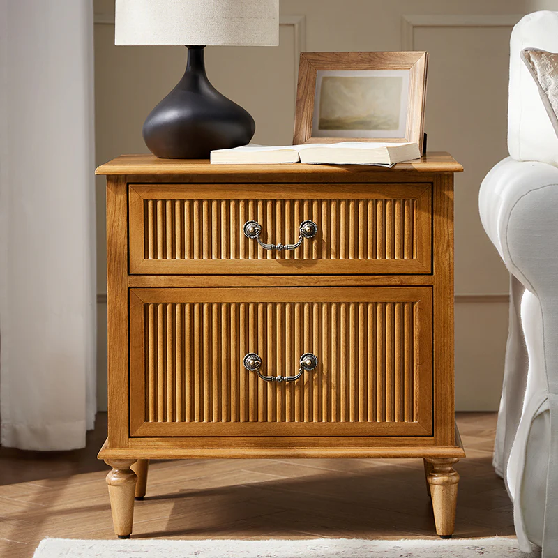 Farmhouse Solid Wood End Table (Optional Types) - Image 9