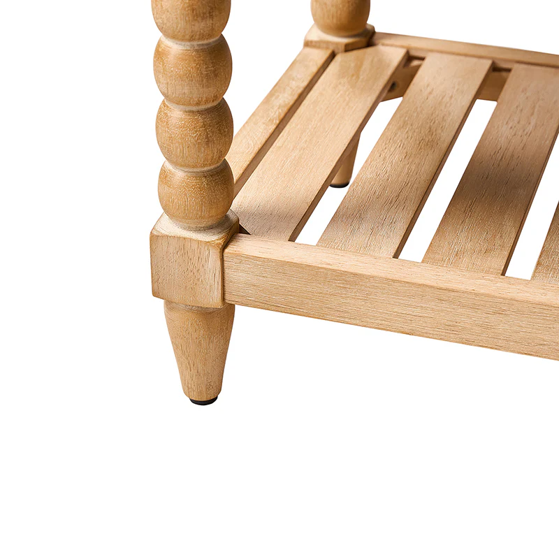 Felipa Farmhouse Rustic Wood Bench with Upholstered Seat and Storage Shelf - Image 24