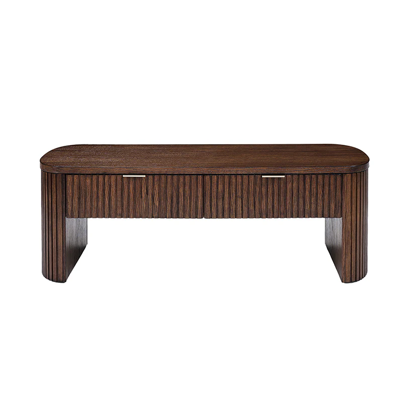 Filipo Modern Fluted Coffee Table with Drawers - Image 12