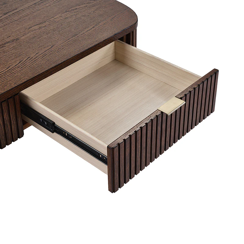 Filipo Modern Fluted Coffee Table with Drawers - Image 16
