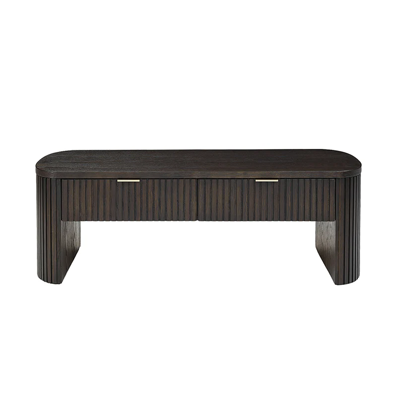 Filipo Modern Fluted Coffee Table with Drawers - Image 20