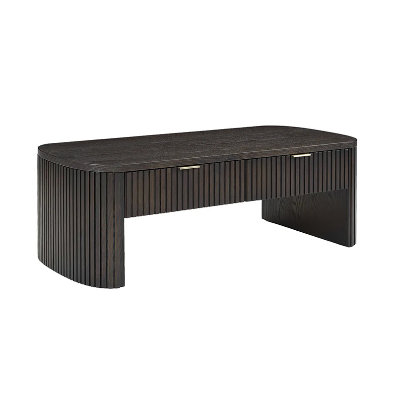 Filipo Modern Fluted Coffee Table with Drawers - Image 21