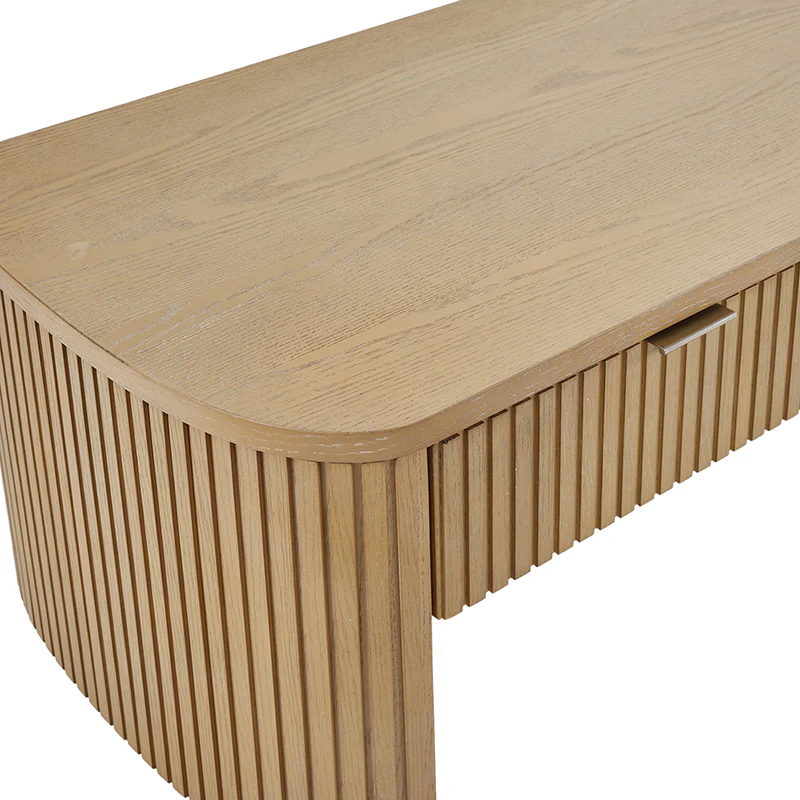 Filipo Modern Fluted Coffee Table with Drawers - Image 6