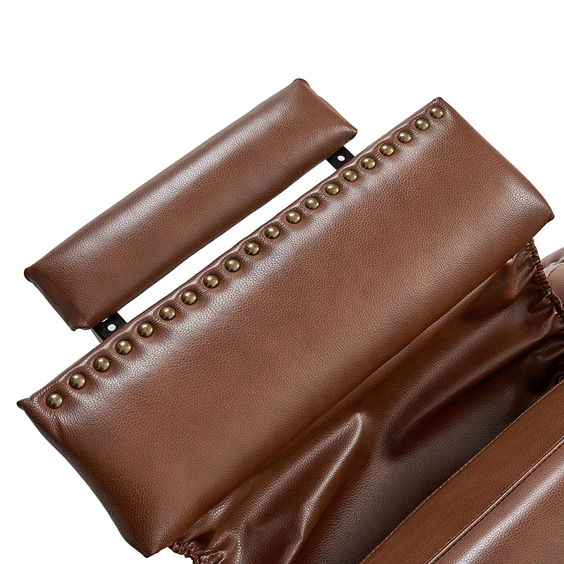 Gabrielle Genuine Leather Living Room Manual Recliner with Nailhead Trim - Image 32