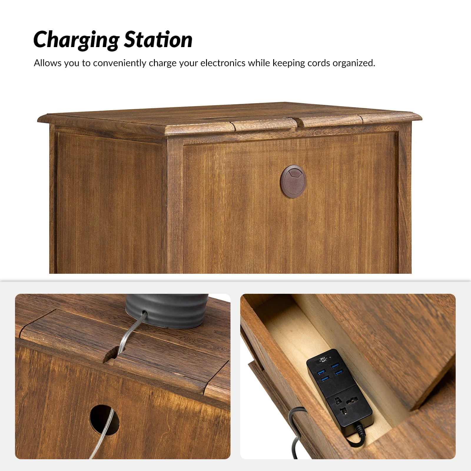 Galatea 24"Tall 2 - Drawer End Table Chest(Optional Types) - Image 32
