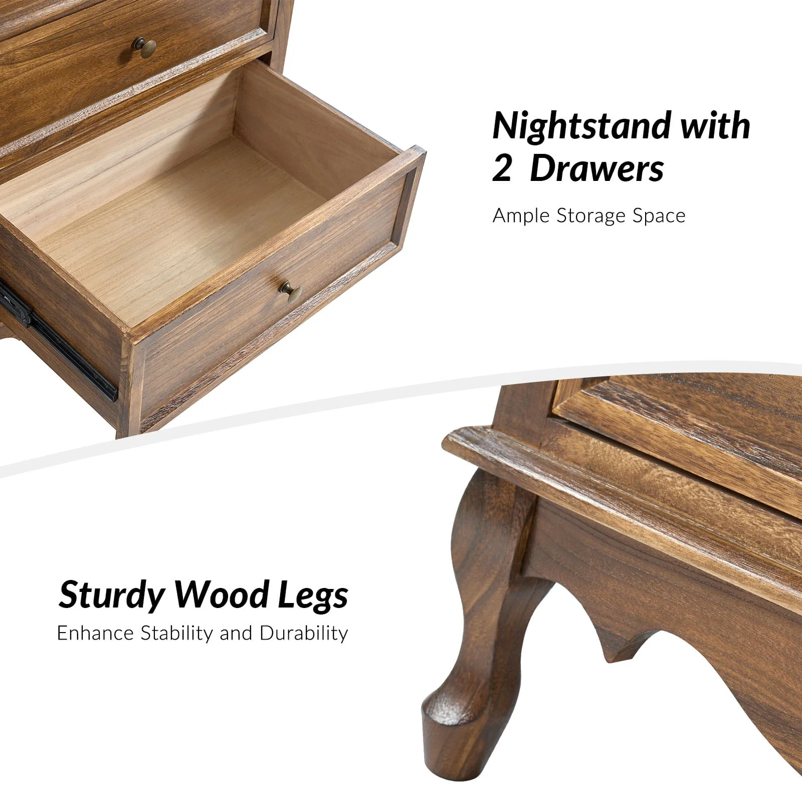 Galatea 24"Tall 2 - Drawer End Table Chest(Optional Types) - Image 33