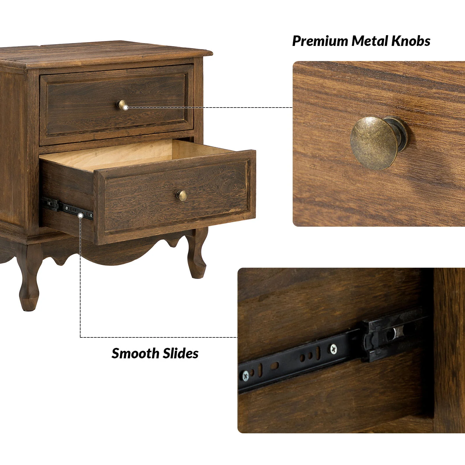 Galatea 24"Tall 2 - Drawer End Table Chest(Optional Types) - Image 34