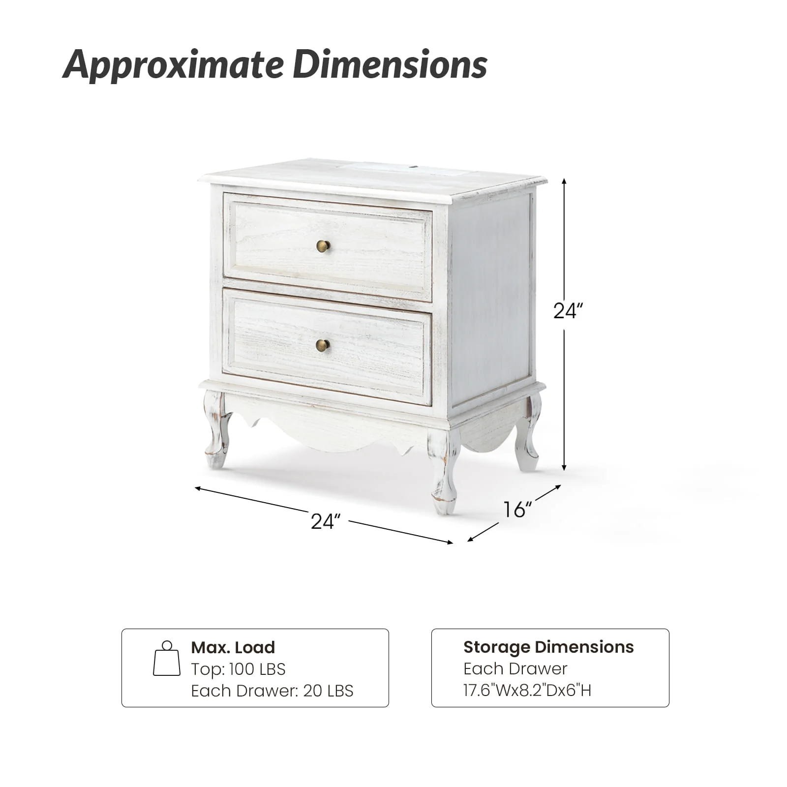 Galatea 24"Tall 2 - Drawer End Table Chest(Optional Types) - Image 37