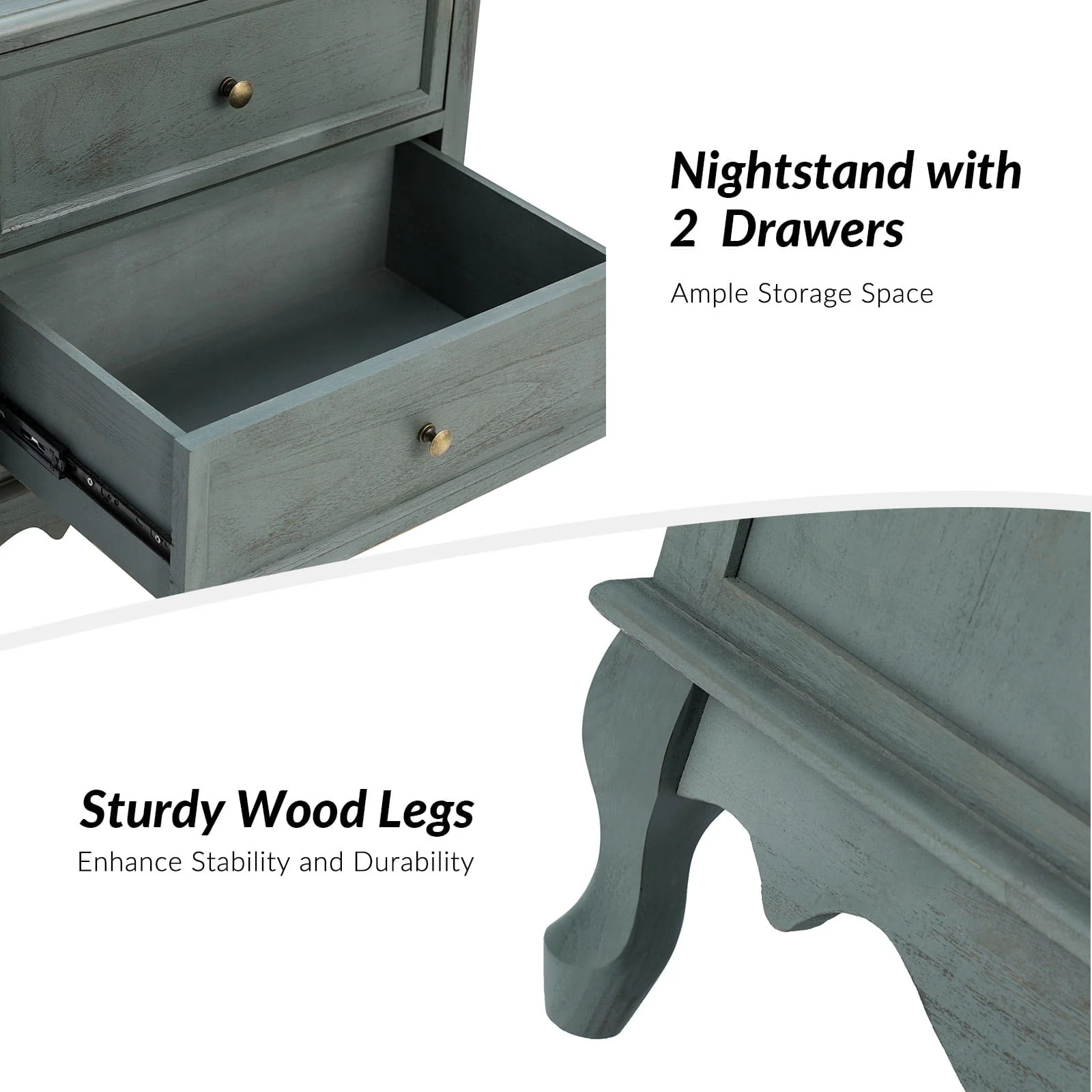 Galatea 24"Tall 2 - Drawer End Table Chest(Optional Types) - Image 45