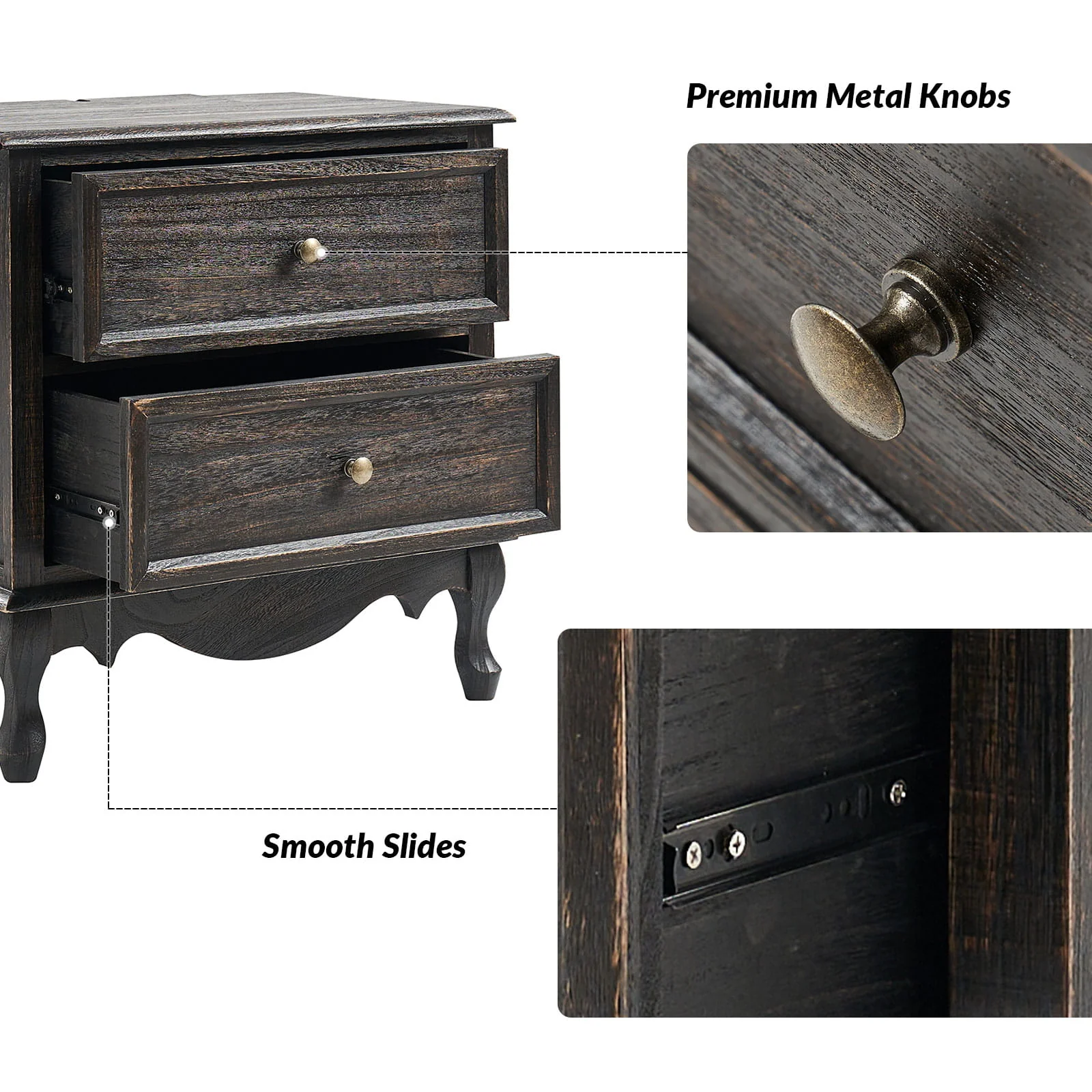 Galatea 24"Tall 2 - Drawer End Table Chest(Optional Types) - Image 52