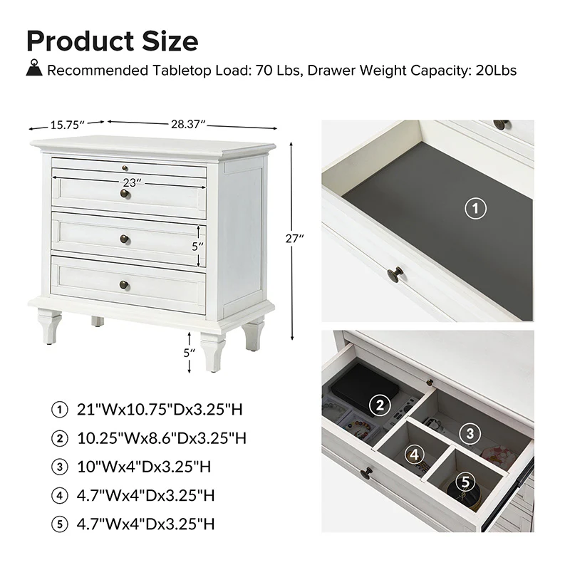 Galatea 3 - Drawer End Table with Built-In Outlets(Optional Types) - Image 20