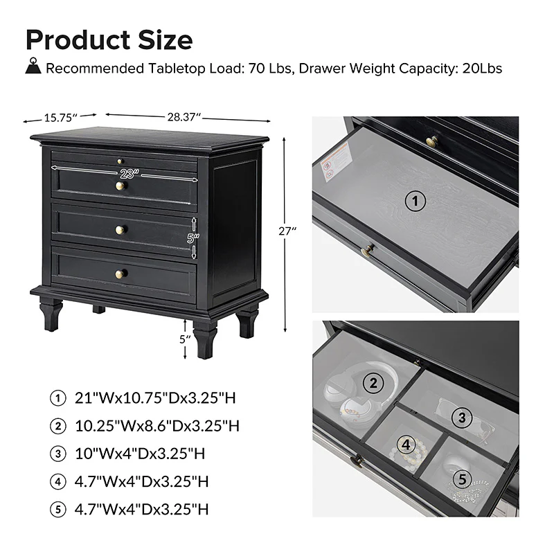 Galatea 3 - Drawer End Table with Built-In Outlets(Optional Types) - Image 28