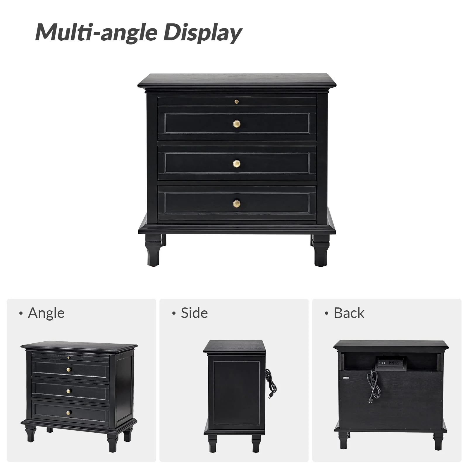 Galatea 3 - Drawer End Table with Built-In Outlets(Optional Types) - Image 54
