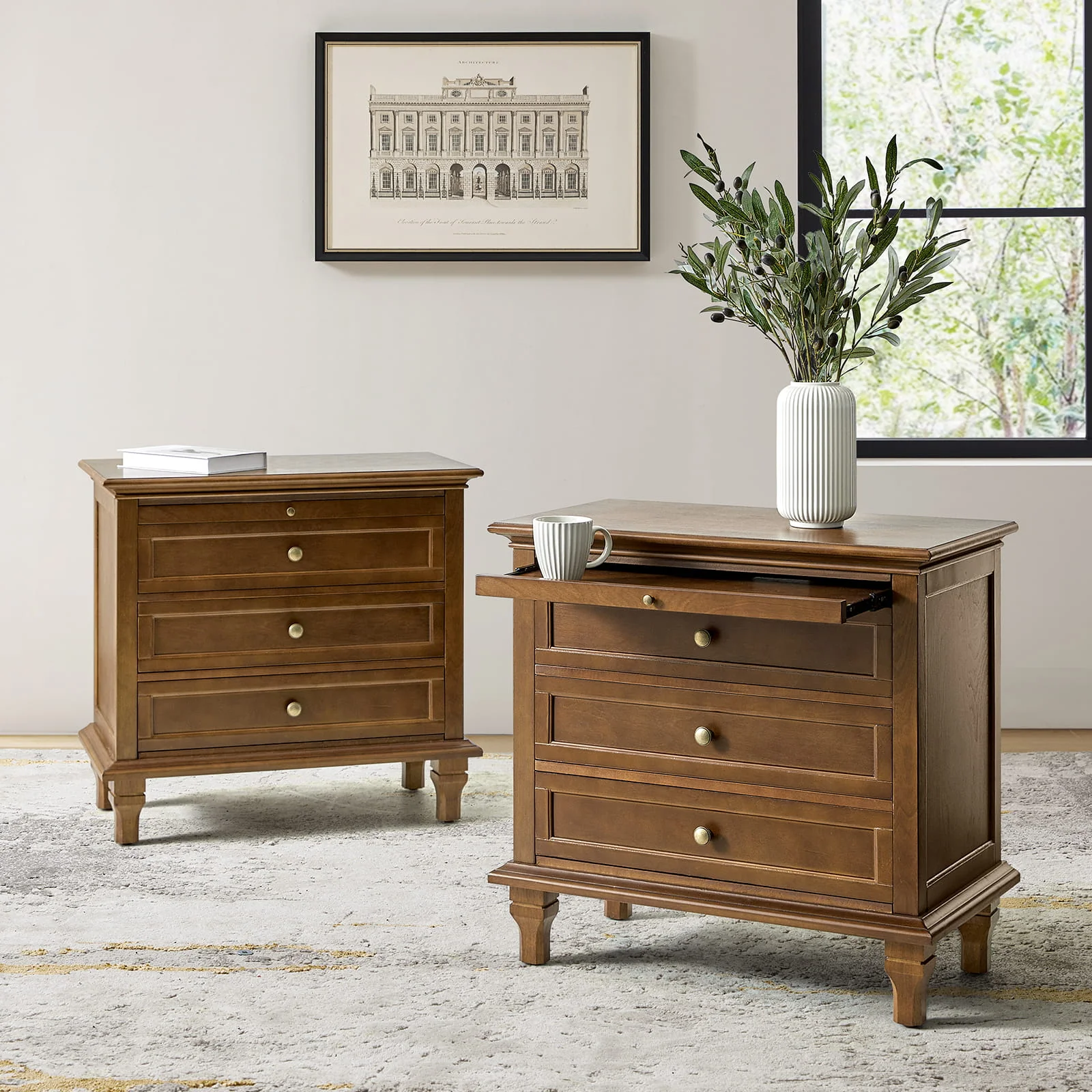 Galatea 3 - Drawer End Table with Built-In Outlets(Optional Types) - Image 56