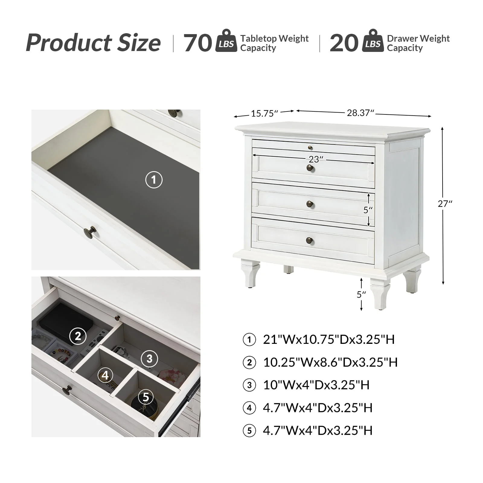 Galatea 3 - Drawer End Table with Built-In Outlets(Optional Types) - Image 66