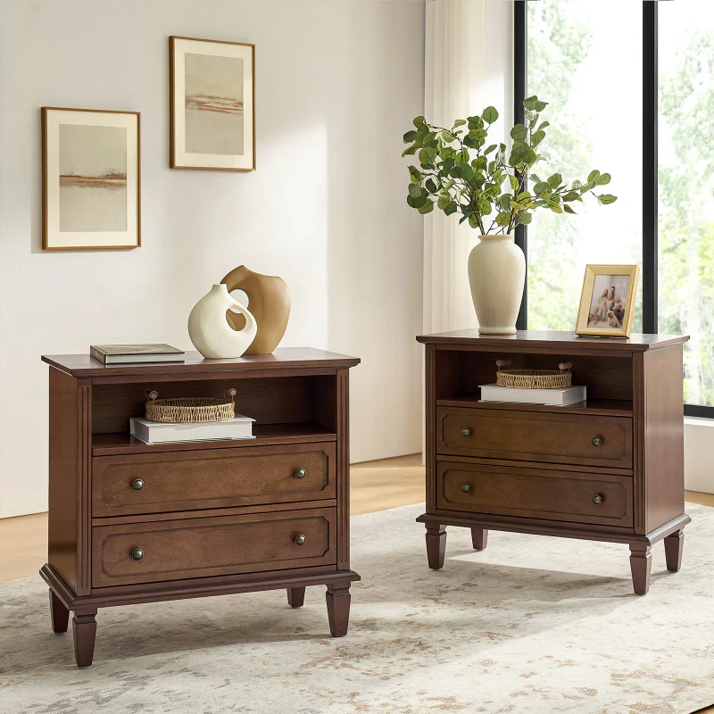 Galatea 2 - Drawer Solid Wood End Table Chest(Optional Types) - Image 29