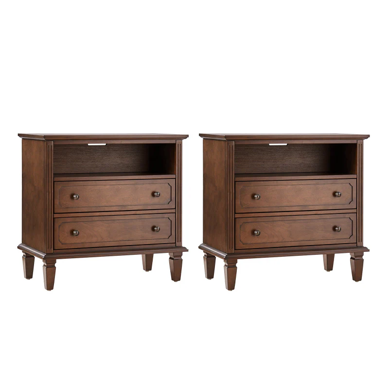 Galatea 2 - Drawer Solid Wood End Table Chest(Optional Types) - Image 30