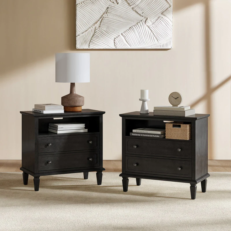 Galatea 2 - Drawer Solid Wood End Table Chest(Optional Types) - Image 34