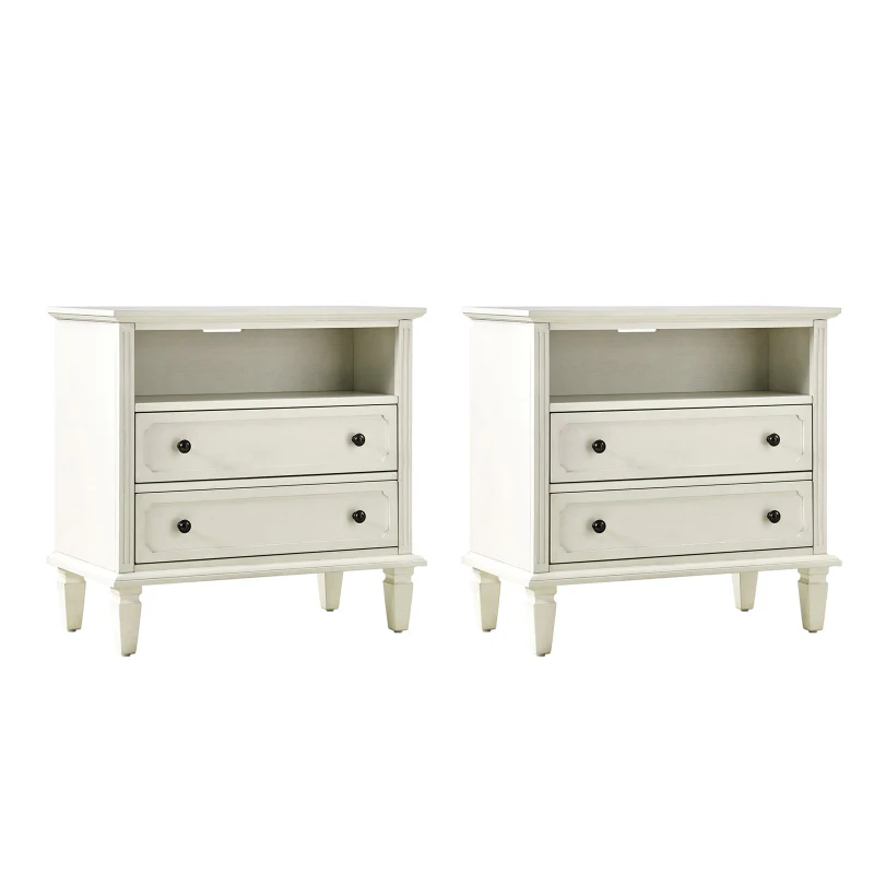 Galatea 2 - Drawer Solid Wood End Table Chest(Optional Types) - Image 40
