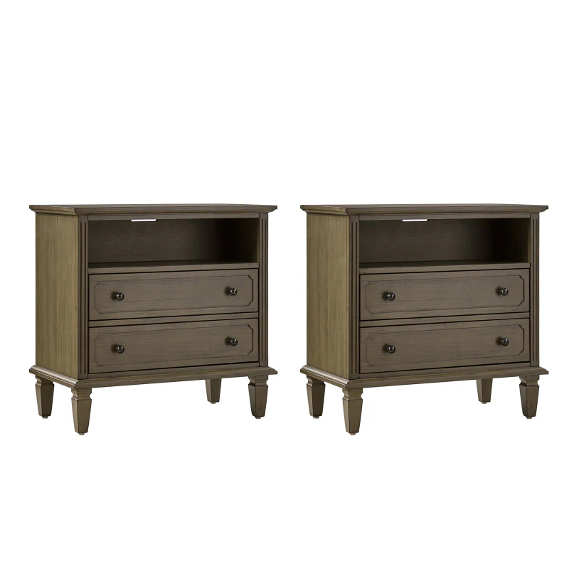 Galatea 2 - Drawer Solid Wood End Table Chest(Optional Types) - Image 45
