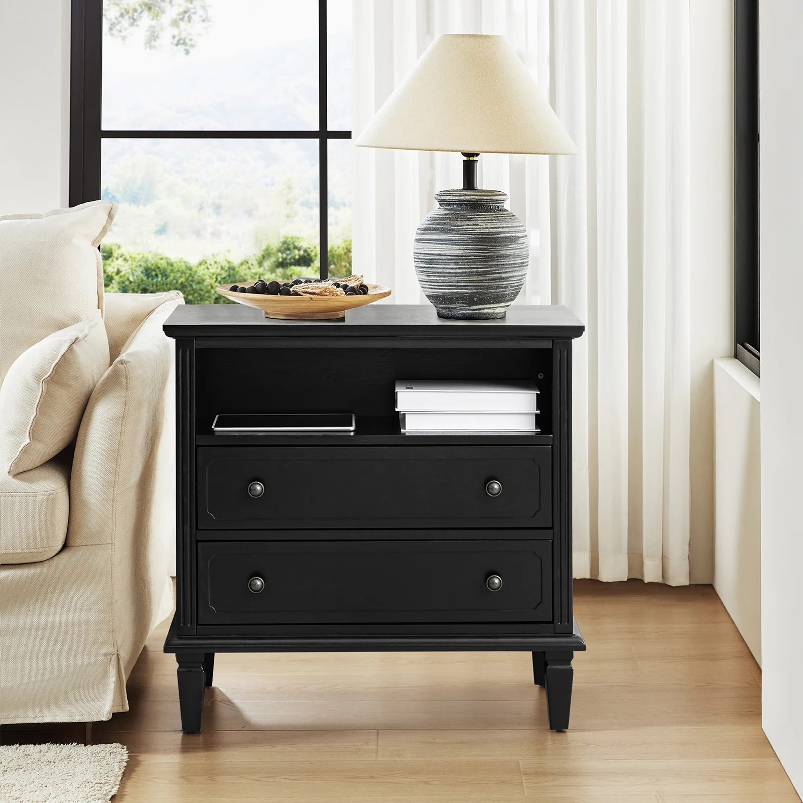 Galatea 2 - Drawer Solid Wood End Table Chest(Optional Types) - Image 8