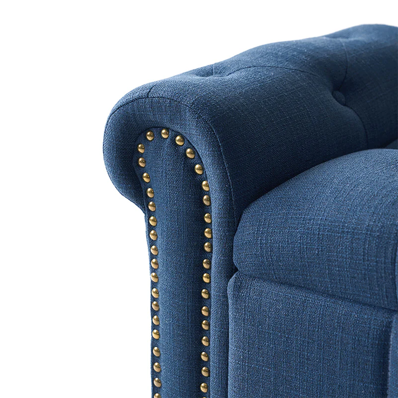 Gemma Classic Tufted Storage Bench with Nailhead Trim - Image 23