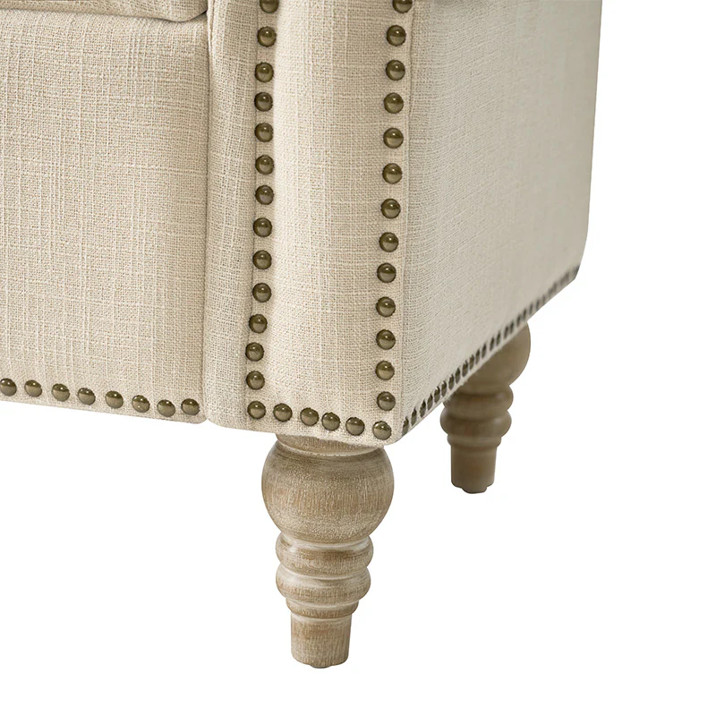 Gemma Classic Tufted Storage Bench with Nailhead Trim - Image 32