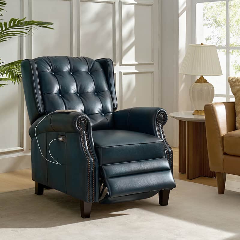 Ruben Buttery Leather Power Recliner - Image 18
