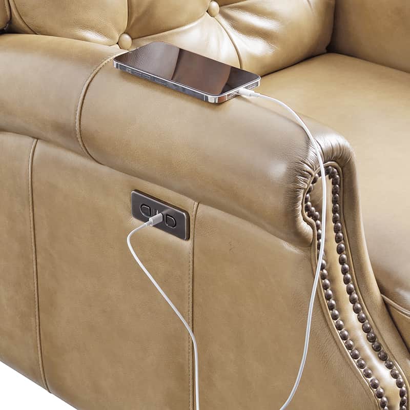 Ruben Buttery Leather Power Recliner - Image 31