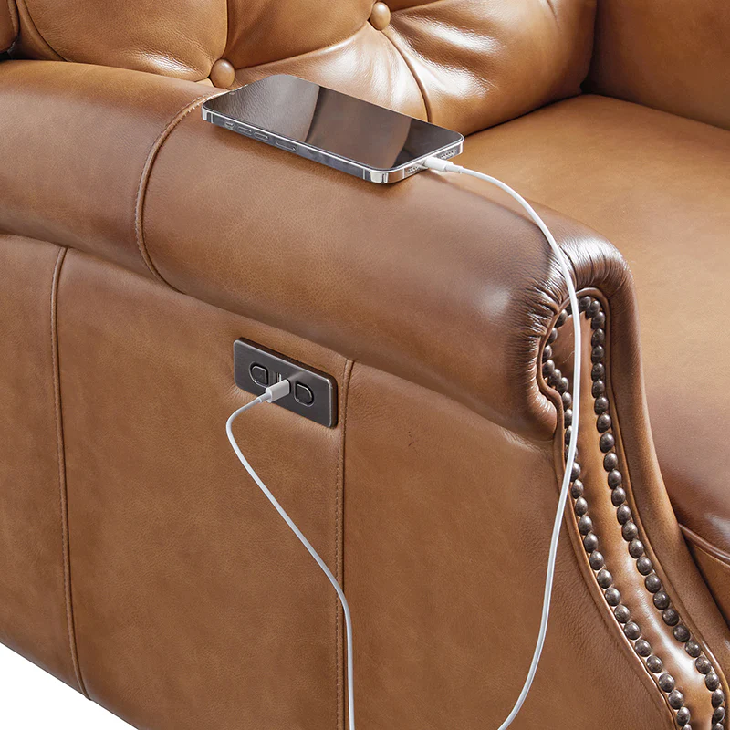 Ruben Buttery Leather Power Recliner - Image 6